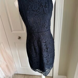 Banana Republic Midnight Blue Lace Mini Dress